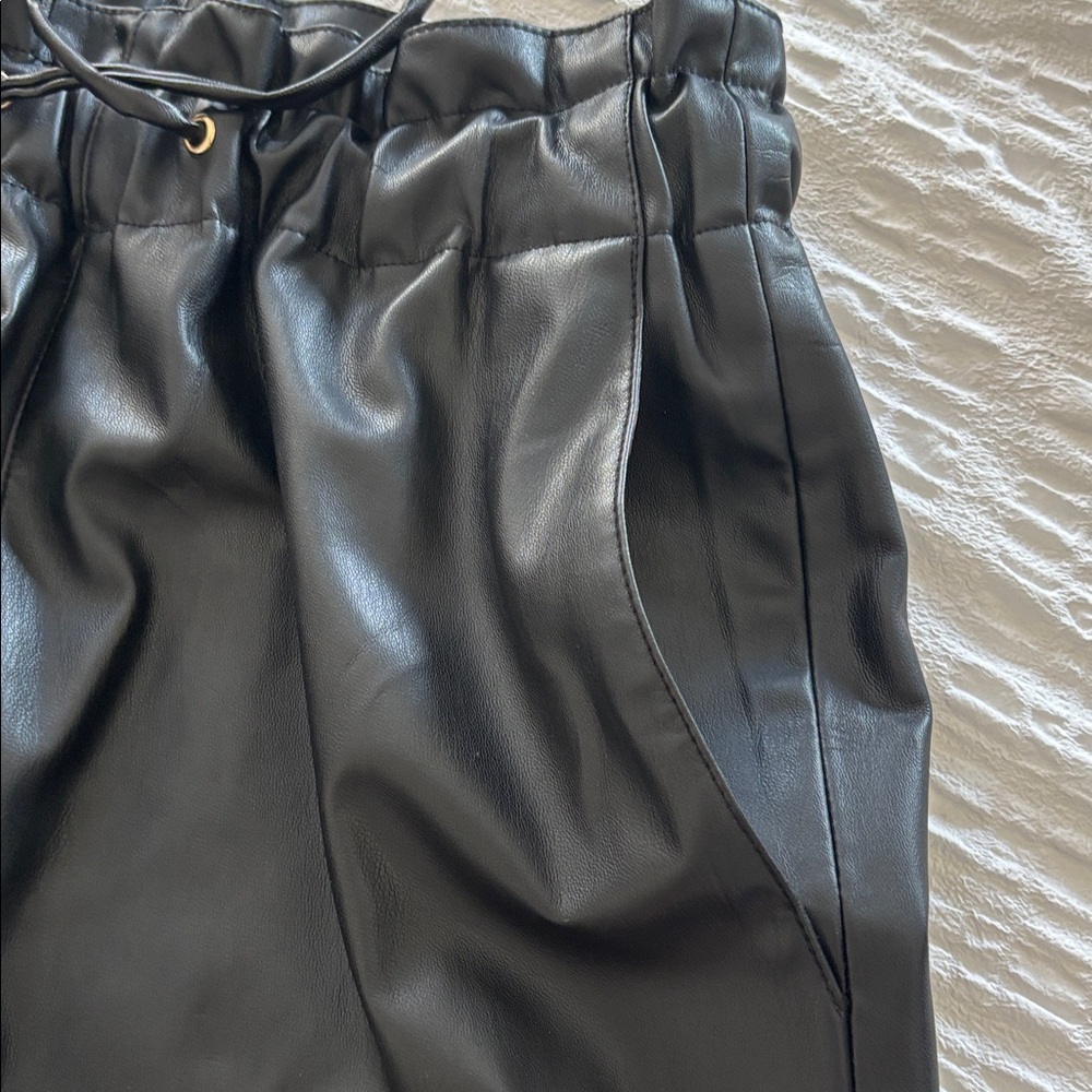 Zara Black Paperbag Waist Ankle Pants - Picture 6 of 9